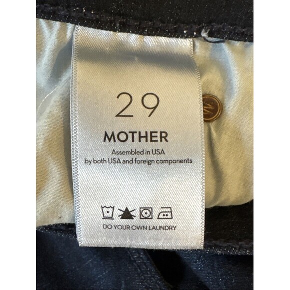 Mother Te Mid Rise Dazzler Size 29 Dark Blue Ankle Now Or Never - Picture 7 of 10